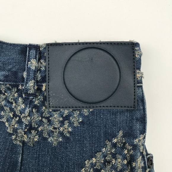 Sibling London Distressed Jean Midi Skirt M - Picture 5 of 8